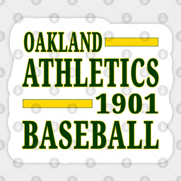 Oakland Athletics Baseball Classic Sticker by Medo Creations